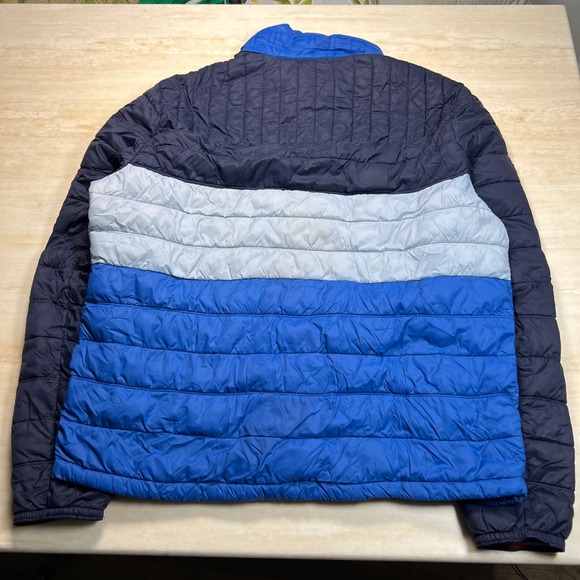 Tommy Hilfiger Color Block Puffer Jacket Mens XL Full Zip Lightweight - Picture 5 of 16
